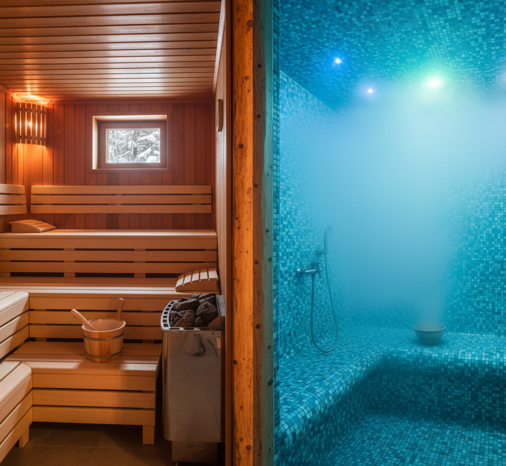 Sauna oder Dampfbad? Die wichtigsten Unterschiede im Überblick
